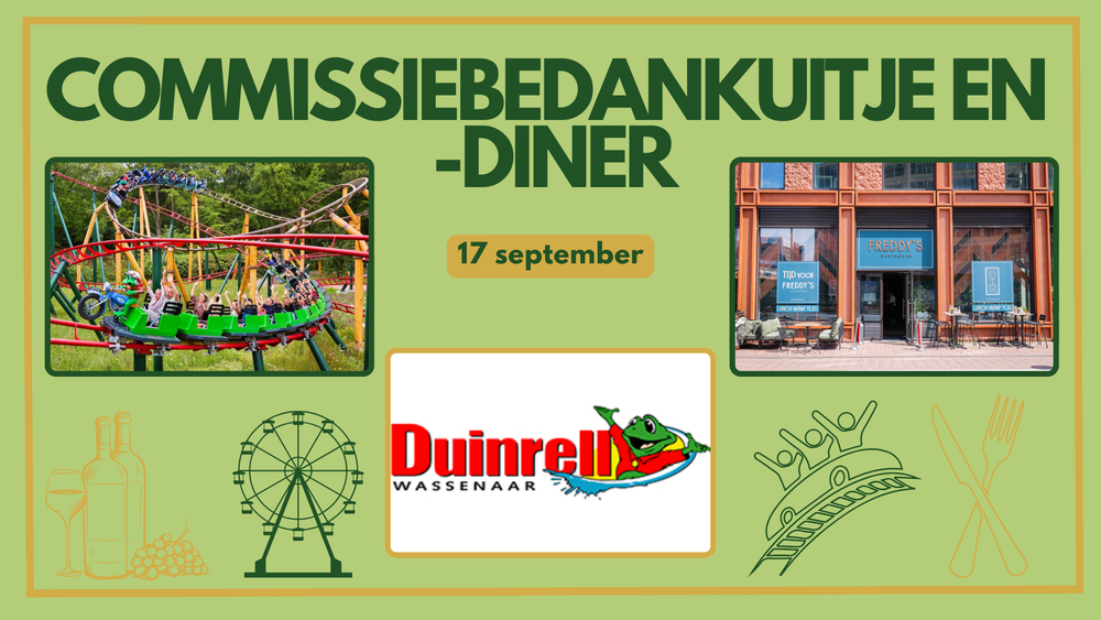Commissiebedankuitje en -diner