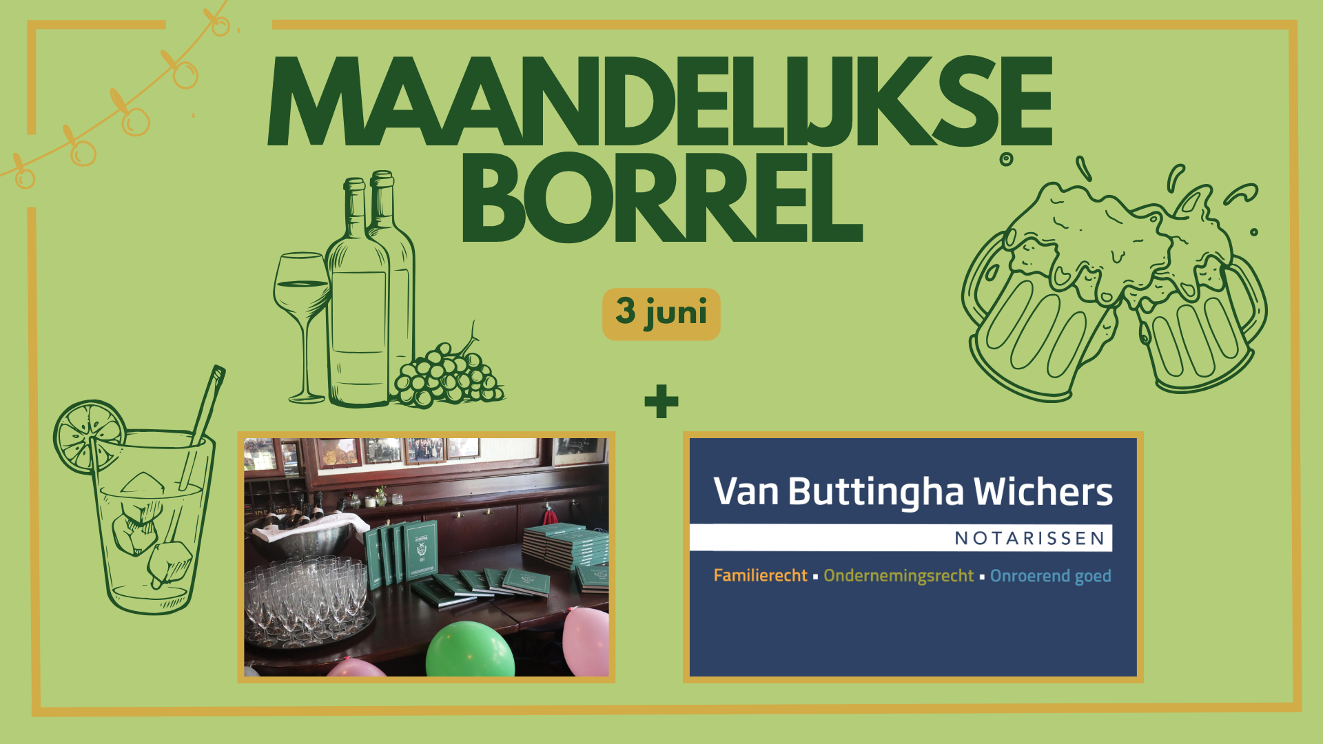 Maandelijkse borrel