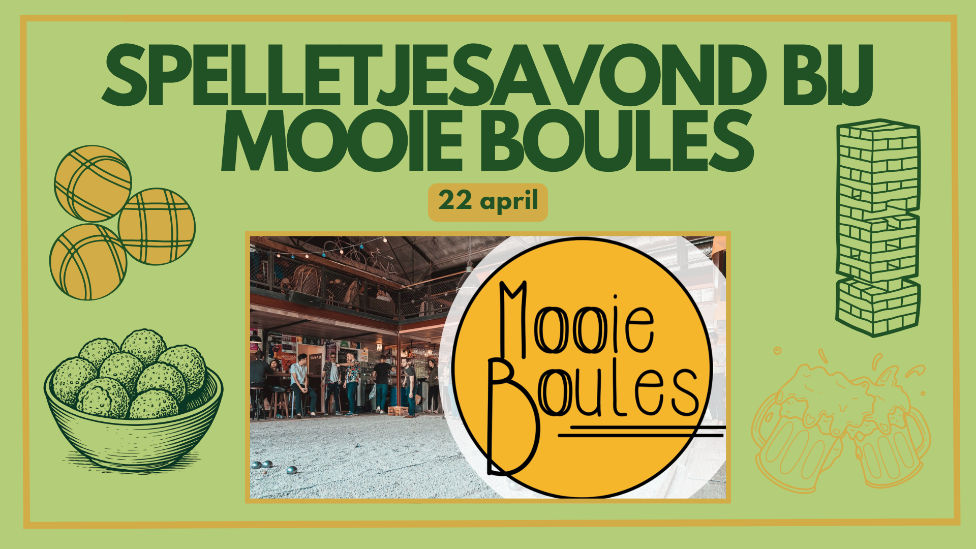 Informele activiteit: Spelletjesavond bij Mooie Boules